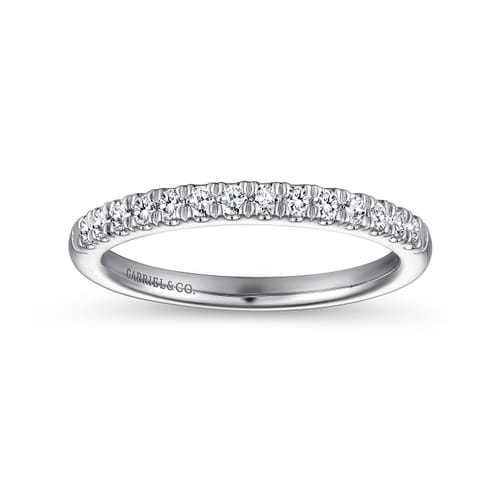 14K White Gold Matching Wedding Band