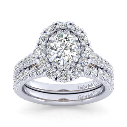 14K White Gold Matching Wedding Band