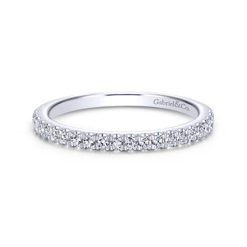 14K White Gold Matching Wedding Band