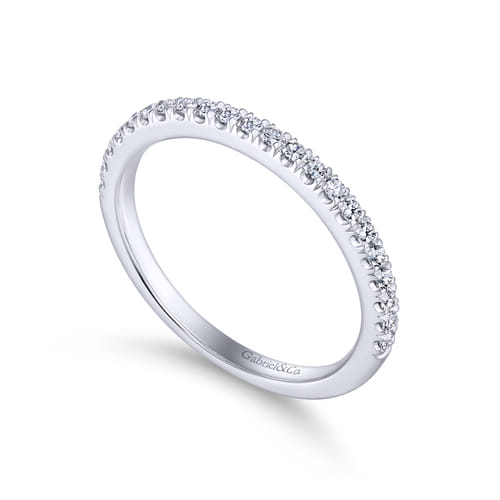 14K White Gold Matching Wedding Band