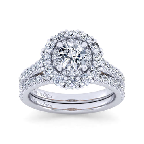 14K White Gold Matching Wedding Band