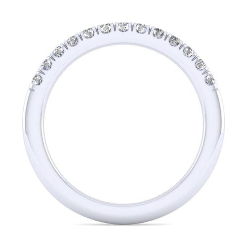 14K White Gold Matching Wedding Band