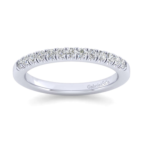 14K White Gold Matching Wedding Band