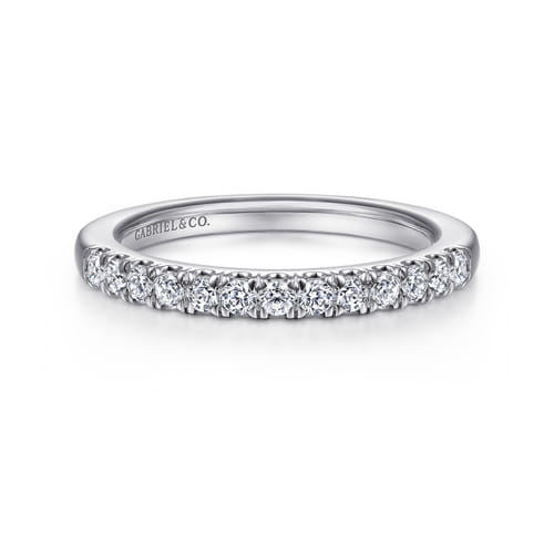 14K White Gold Matching Wedding Band