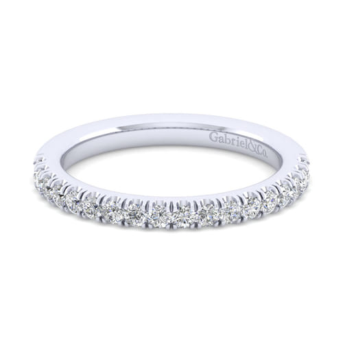 14K White Gold Matching Wedding Band