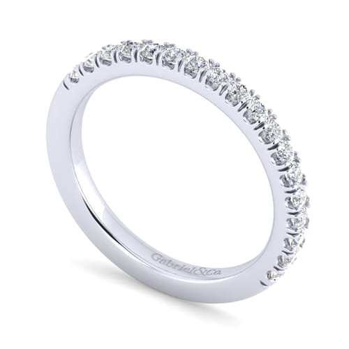 14K White Gold Matching Wedding Band