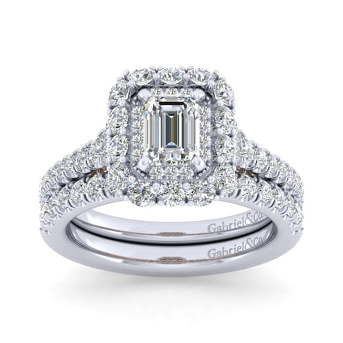 14K White Gold Matching Wedding Band