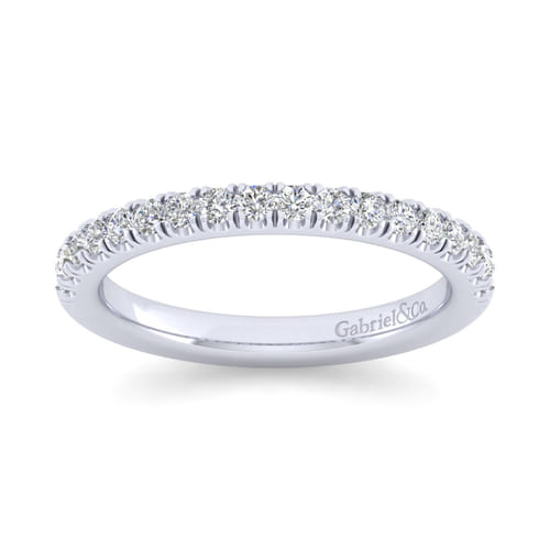 14K White Gold Matching Wedding Band