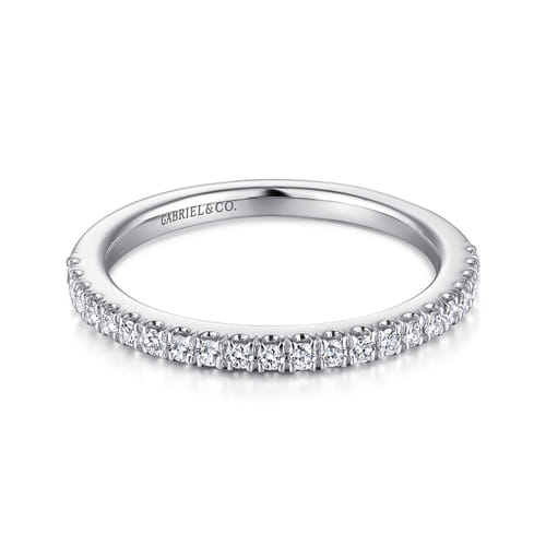 14K White Gold Matching Wedding Band