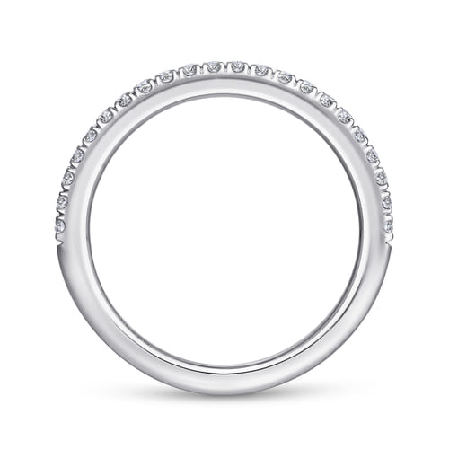 14K White Gold Matching Wedding Band