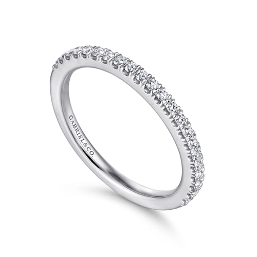 14K White Gold Matching Wedding Band