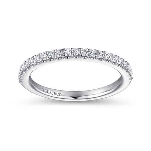 14K White Gold Matching Wedding Band