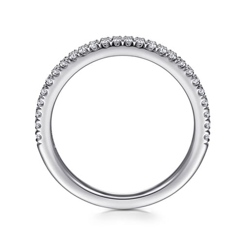 14K White Gold Matching Wedding Band