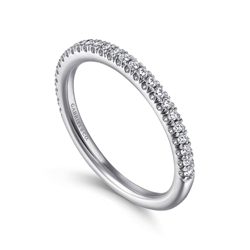 14K White Gold Matching Wedding Band