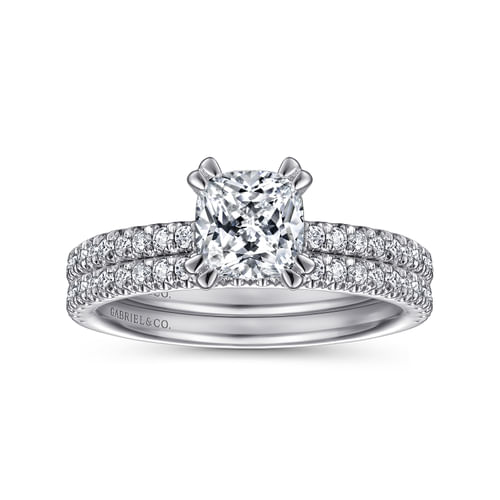 14K White Gold Matching Wedding Band