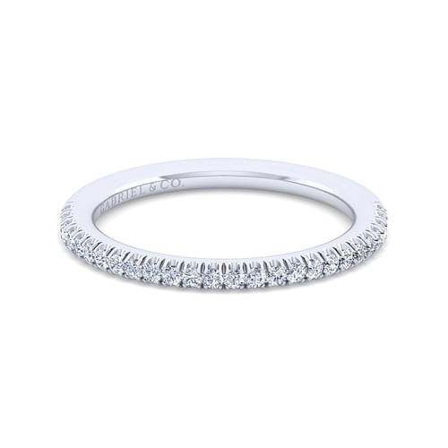 14K White Gold Matching Wedding Band