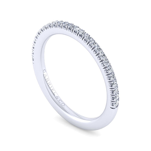 14K White Gold Matching Wedding Band