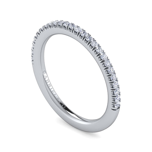 14K White Gold Matching Wedding Band