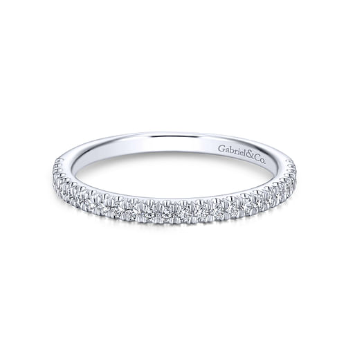 14K White Gold Matching Wedding Band