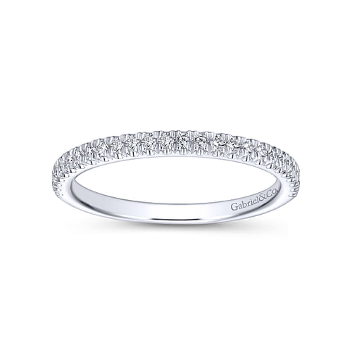 14K White Gold Matching Wedding Band