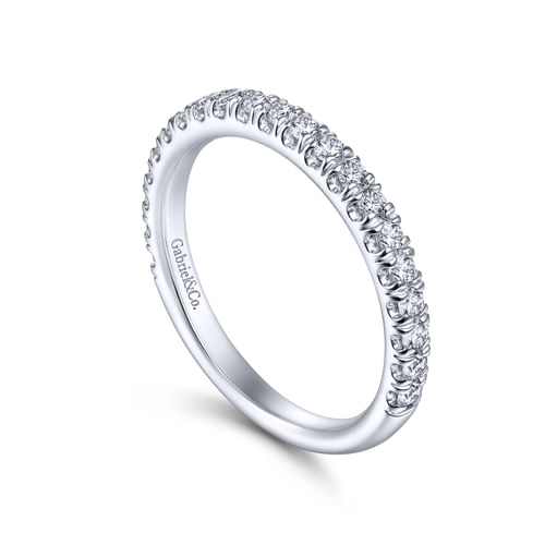 14K White Gold Matching Wedding Band