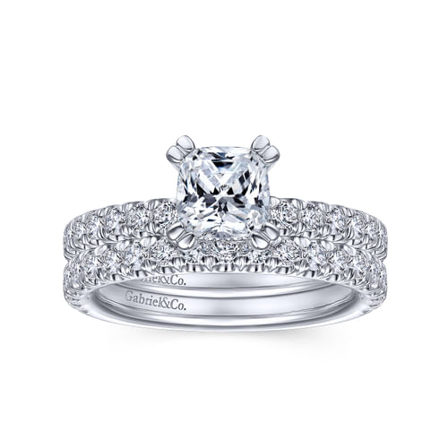14K White Gold Matching Wedding Band