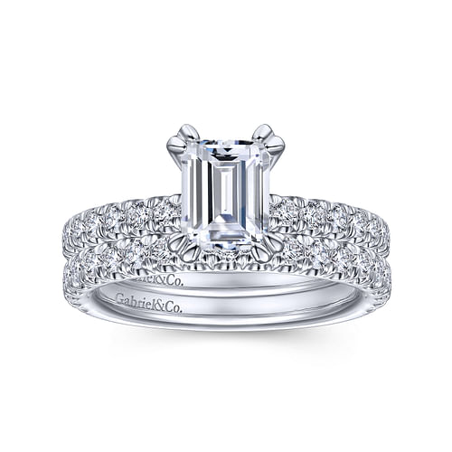 14K White Gold Matching Wedding Band