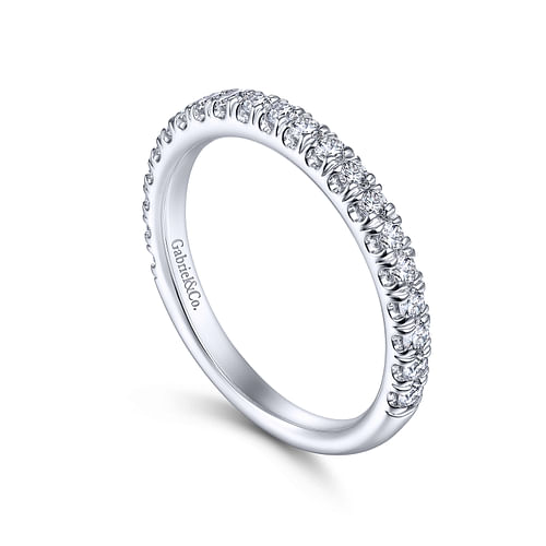 14K White Gold Matching Wedding Band