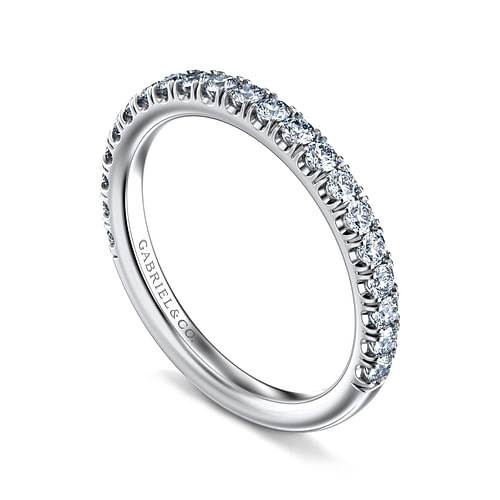 14K White Gold Matching Wedding Band