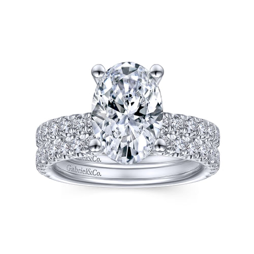 14K White Gold Matching Wedding Band