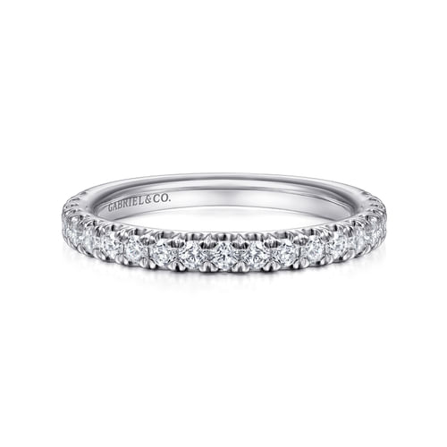 14K White Gold Matching Wedding Band