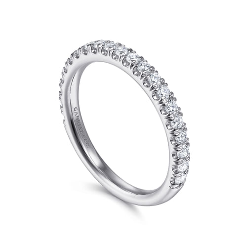14K White Gold Matching Wedding Band