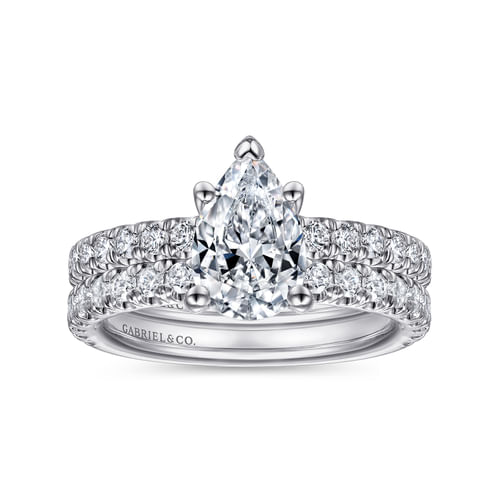 14K White Gold Matching Wedding Band
