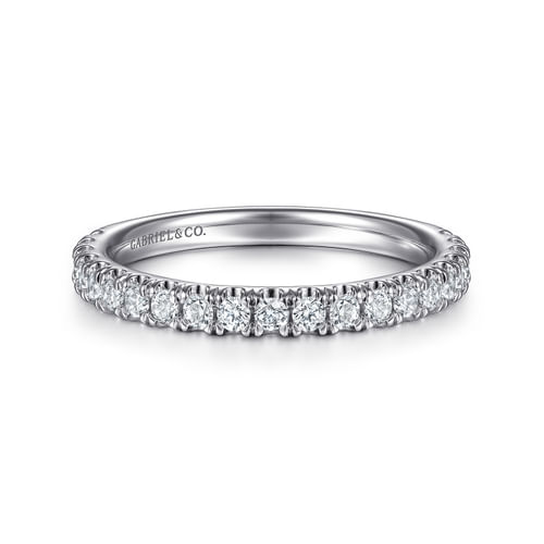 14K White Gold Matching Wedding Band