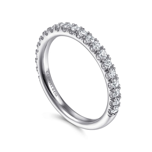 14K White Gold Matching Wedding Band