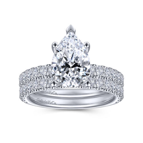 14K White Gold Matching Wedding Band