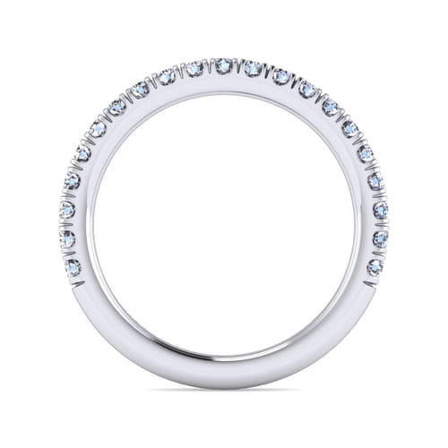 14K White Gold Matching Wedding Band