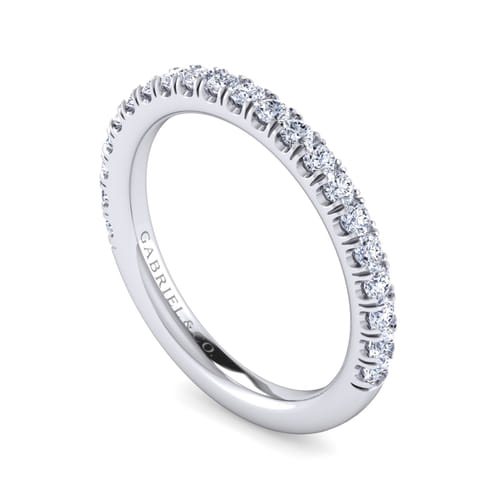 14K White Gold Matching Wedding Band