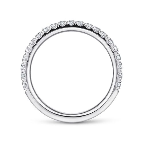 14K White Gold Matching Wedding Band