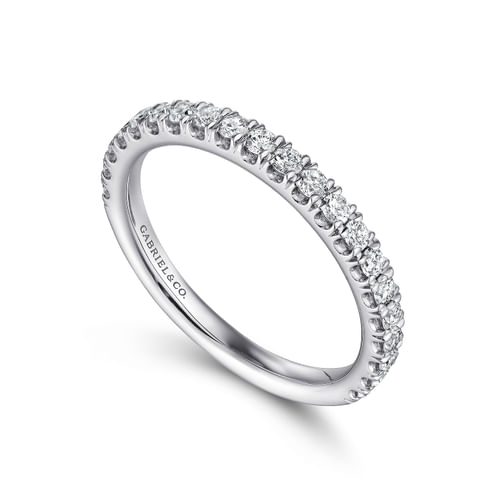 14K White Gold Matching Wedding Band