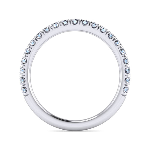 14K White Gold Matching Wedding Band