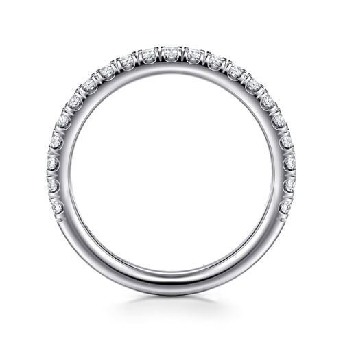 14K White Gold Matching Wedding Band