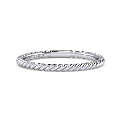 14K White Gold Matching Wedding Band