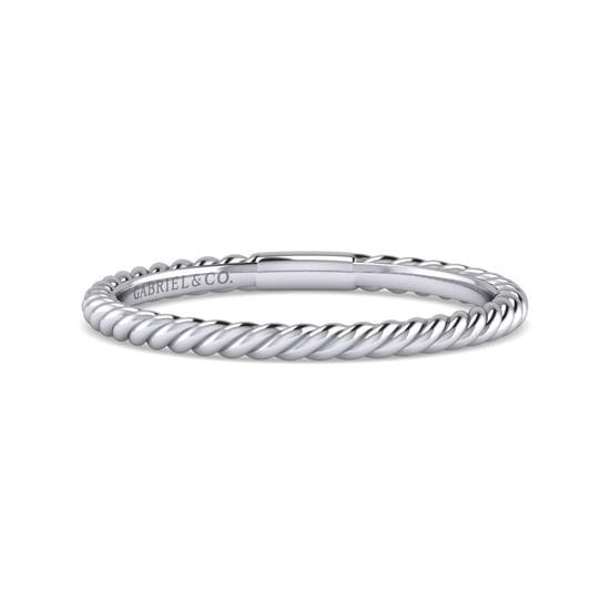 Gabriel - 14K White Gold Matching Wedding Band