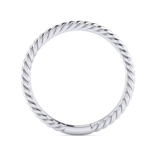 14K White Gold Matching Wedding Band