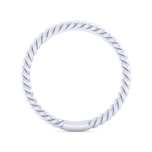 14K White Gold Matching Wedding Band