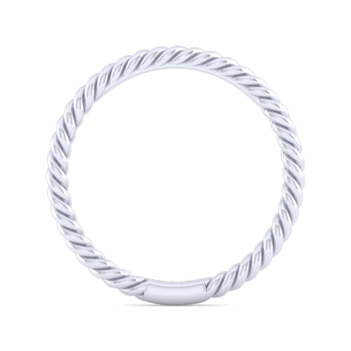 14K White Gold Matching Wedding Band