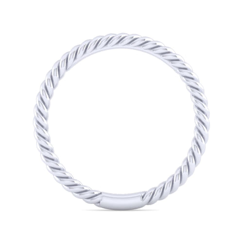 14K White Gold Matching Wedding Band