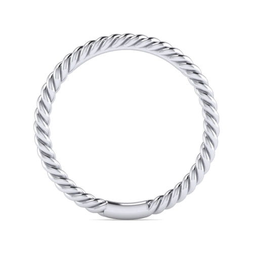 14K White Gold Matching Wedding Band
