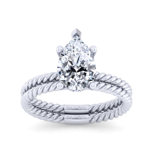 14K White Gold Matching Wedding Band